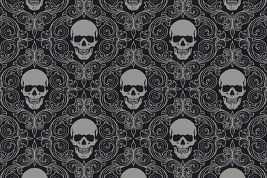 Vintage Skull Pattern Wallpapers   Vector Wallpapers