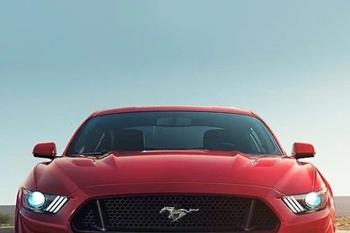 2015 Red Mustang iPhone 5 Wallpapers (640x1136)