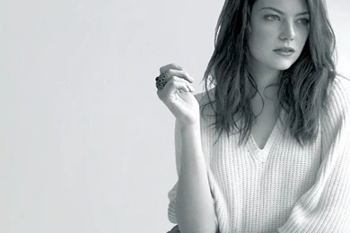 Black & White Emma Stone Wallpapers