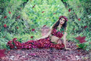 Nature Girls Creative Wallpapers HD Download Desktop