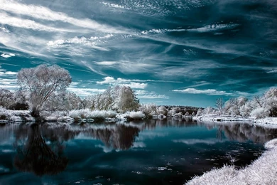 Winter Lake Hd Wallpapers FT7   Pretty Wallpapers HD