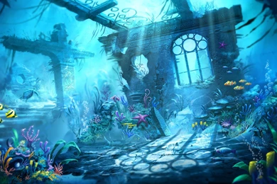 Trine Underwater Scene Wallpapers