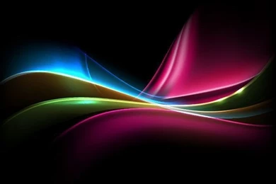 Colored Light On Dark Backgrounds Vector Illustration