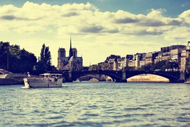Download Wallpapers 1920x1080 Paris, France, River, Buildings ...