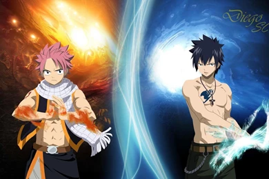 Fairy Tail Natsu And Gray   (