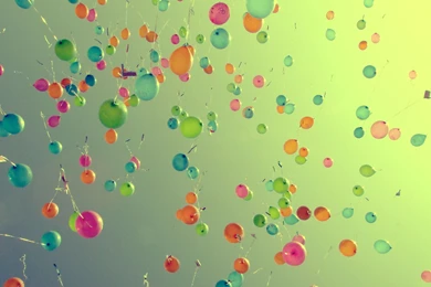 Balloons Multicolor Skyscapes Wallpapers   (