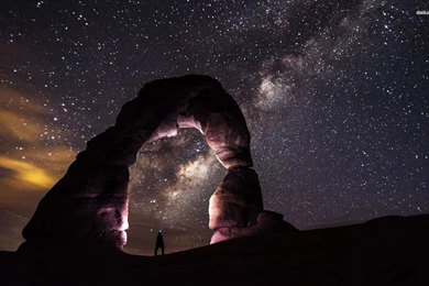 Milky Way Over The Delicate Arch Wallpapers   Nature Wallpapers ...