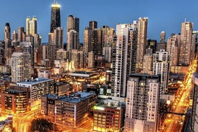 Chicago City Skyscrapers iPhone 4s Wallpapers Download