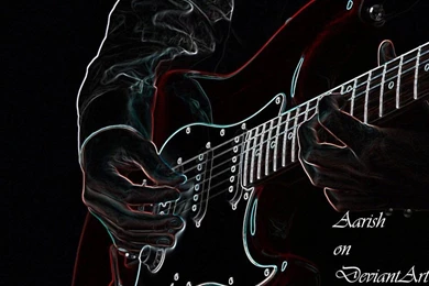 DeviantArt: More Like Neon Guitar Wallpapers By Aarish