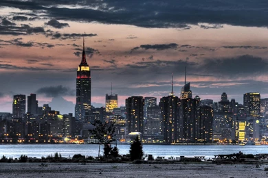View Of Nyc From New Jersey At Dusk >> HD Wallpaper, Get It Now!