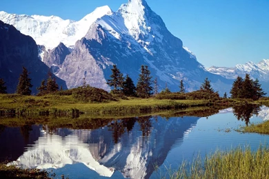 Monch And Eiger, Grosse Scheidegg, Switzerland Wallpapers And ...