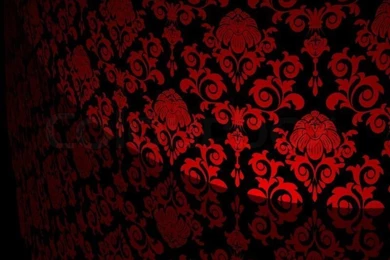 Black Backgrounds With Red Flowers And Leaves Stock Vector