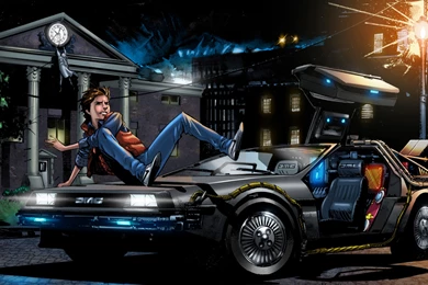 Download Wallpapers 3840x2160 Back To The Future, Marty Mcfly, Art ...
