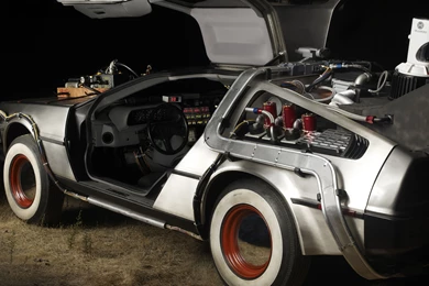 Download Wallpapers 3840x2160 Back To The Future, Car, Time Machine ...