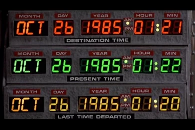 Movies Numbers Back To The Future Digital Art Dates Wallpapers ...