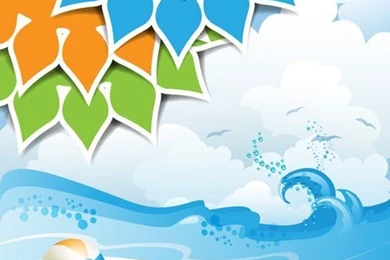 Summer Sunny Vector Backgrounds 01   Vector Backgrounds Free Download