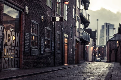 Download Wallpapers 3840x2160 City, Street, House, Sidewalk 4K ...