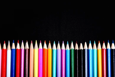 Pencil Border Colorful Craft Backgrounds 4k Uhd Wallpapers 2560x ...