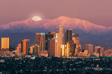 Los Angeles Streets At Night   Wallpaper.