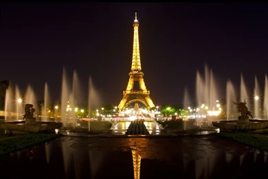 Eiffel Tower Wallpapers At Night