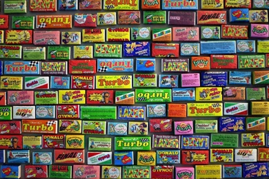 Download Wallpapers 2560x1440 Gum, Chewing Gum, Diversity, Set Mac ...