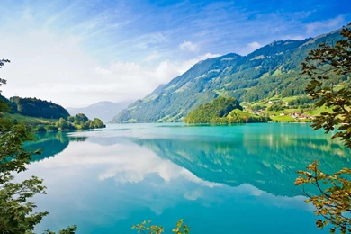 Download Wallpapers 2560x1440 Summer, Mountains, Nature, Lake ...