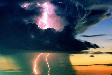 1280x1024 Storm In Sunset Desktop PC And Mac Wallpapers