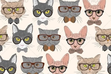 Galleries Cat Backgrounds Tumblr Cat Pattern Wallpapers Floral Cat ...