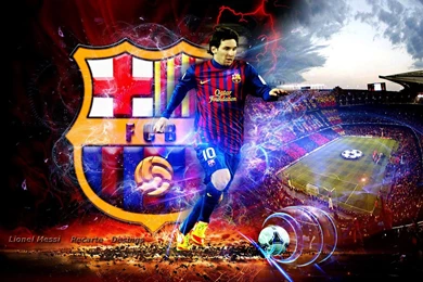 Fc Barcelona Messi   Wallpaper.