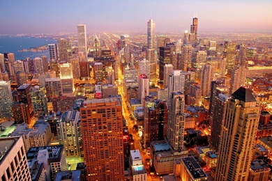 Chicago Skyline Morning Wallpapers