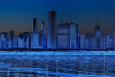 Chicago Skyline iPad Air Wallpapers Download