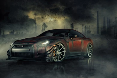 Nissan GTR R35 Zombie Killer Wallpapers