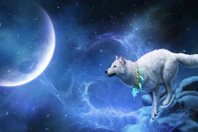Wolf In Space Wallpapers