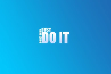 Do not think just do it creative wallpaper 1680x1050   Magic4Walls.com