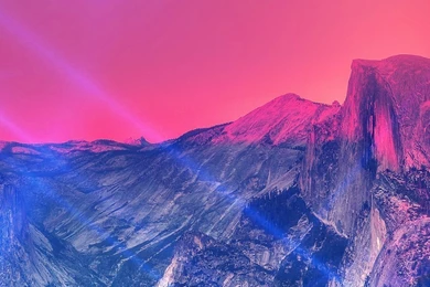 Yosemite Mountain Art Blue Flare Sky Nature iPhone 6 Wallpapers ...