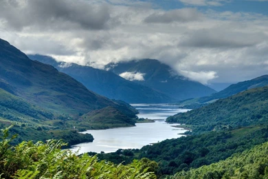 Download Wallpapers 1920x1080 Mountains, Height, Scotland, Lake ...