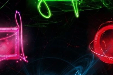 Neon Playstation Buttons iPhone 5s Wallpapers Download