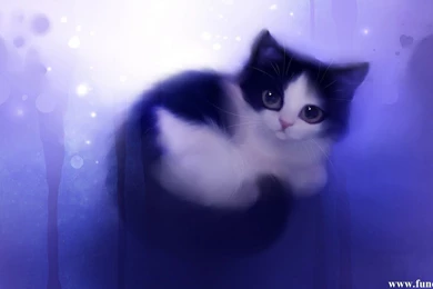 HD Painting Of Cute Cat Wallpapers HD Wallpapers   PowerballForLife