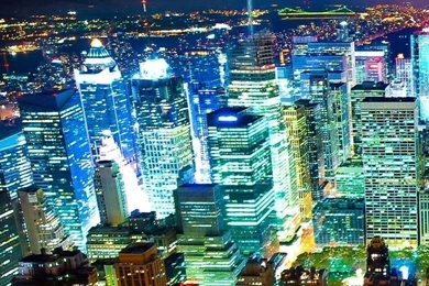 Android wallpaper download Beautiful Places 1080x1920 Seattle Night City Lights Red Horizon.jpg