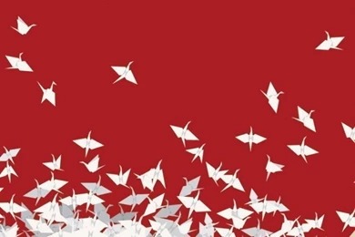 Download Wallpapers 750x1334 Minimalism, Origami, Japan, Rising Sun ...