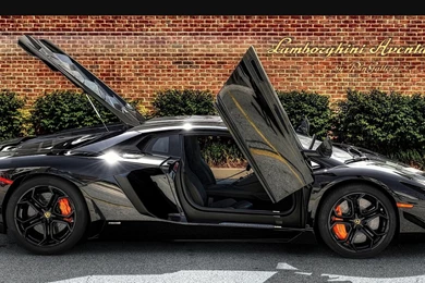 1920x1080 Black Lamborghini Aventador Wallpapers