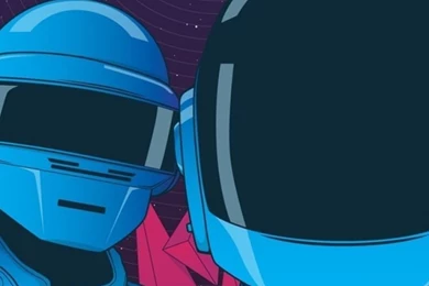 Download Wallpapers 750x1334 Daft Punk, Graphic, Helmet, Music ...