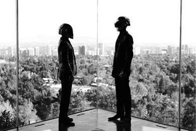 A Nice Black And White Daft Punk Wallpapers (iPhone 4/S) : IWallpapers