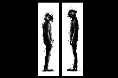 Daft Punk BW Wallpapers
