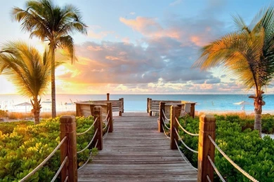 Sunset Sea Nature Twitter Cover & Twitter Backgrounds