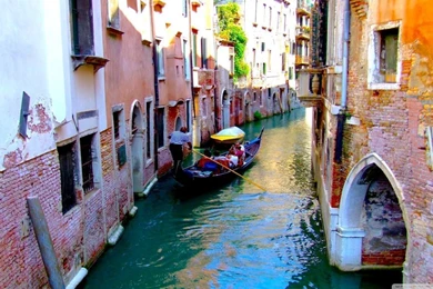 The Streets Of Venice HD Desktop Wallpapers : Widescreen : High ...