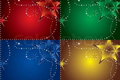 Christmas Stars Backgrounds With Space For Text