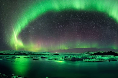 1920x1080 Aurora Borealis Iceland Green Desktop PC And Mac Wallpapers