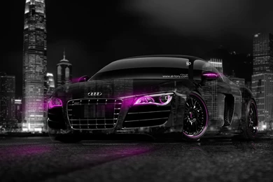 Audi R8 Pink Neon Hd WallpapersBest Of The Best High Definition ...