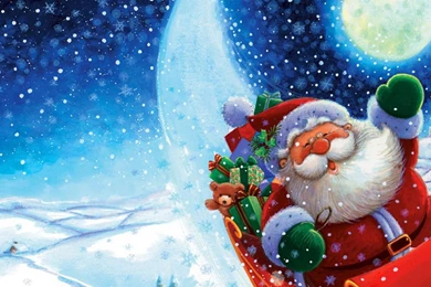 Cute Santa Clause Christian HD Whatsapp DP Wallpapers